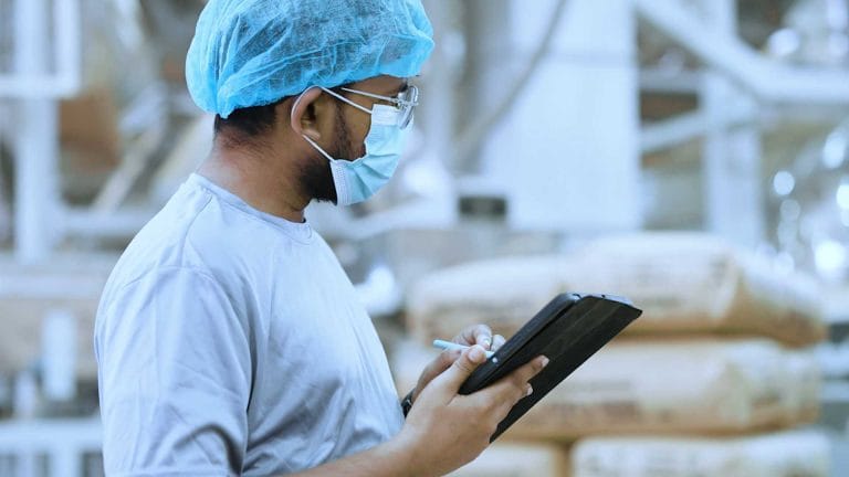 inspecting inventory at venture tea factory, largest tea producer, wholesale and bulk tea exporter, private label tea