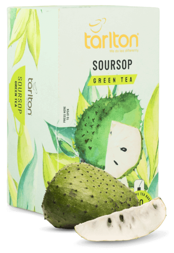 tarlton soursop flavoured ceylon green tea with soursop