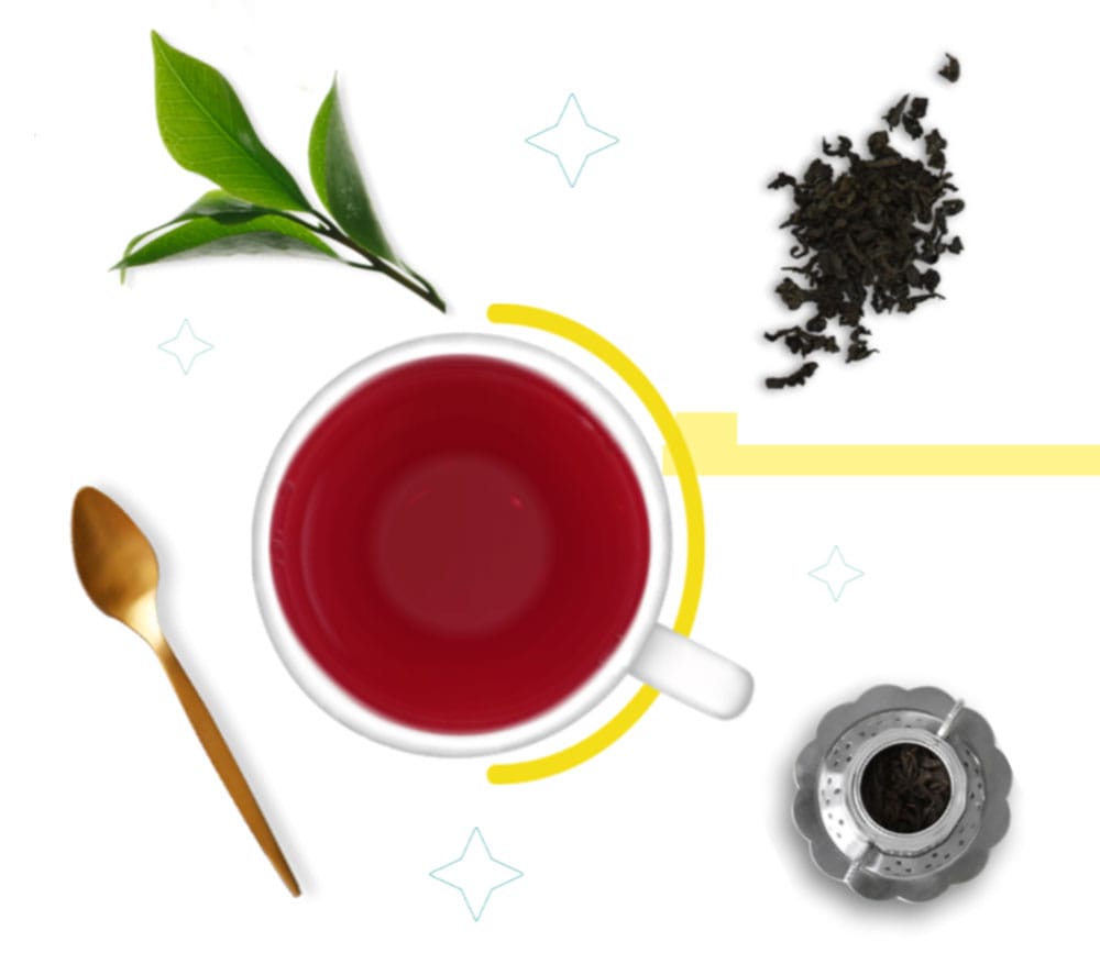 cup of tea, spoon, strainer, tea leaves, pure ceylon tea, sabaragamuwa regional tea